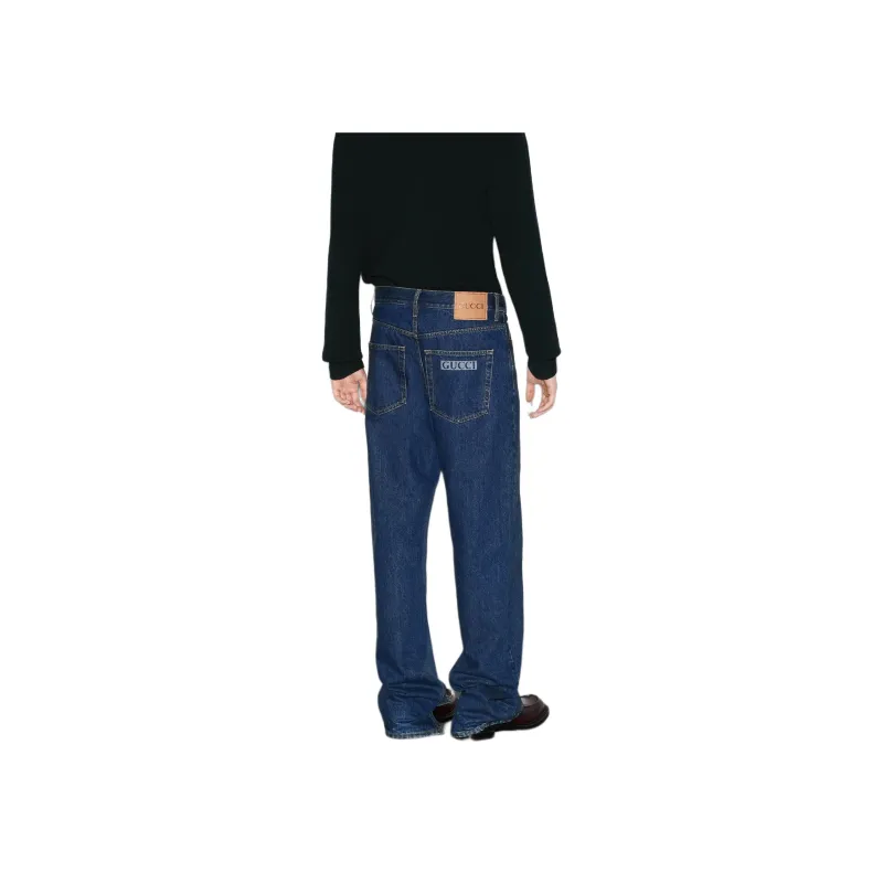 GUCCI SS24 Jeans Men's Dark Blue-3