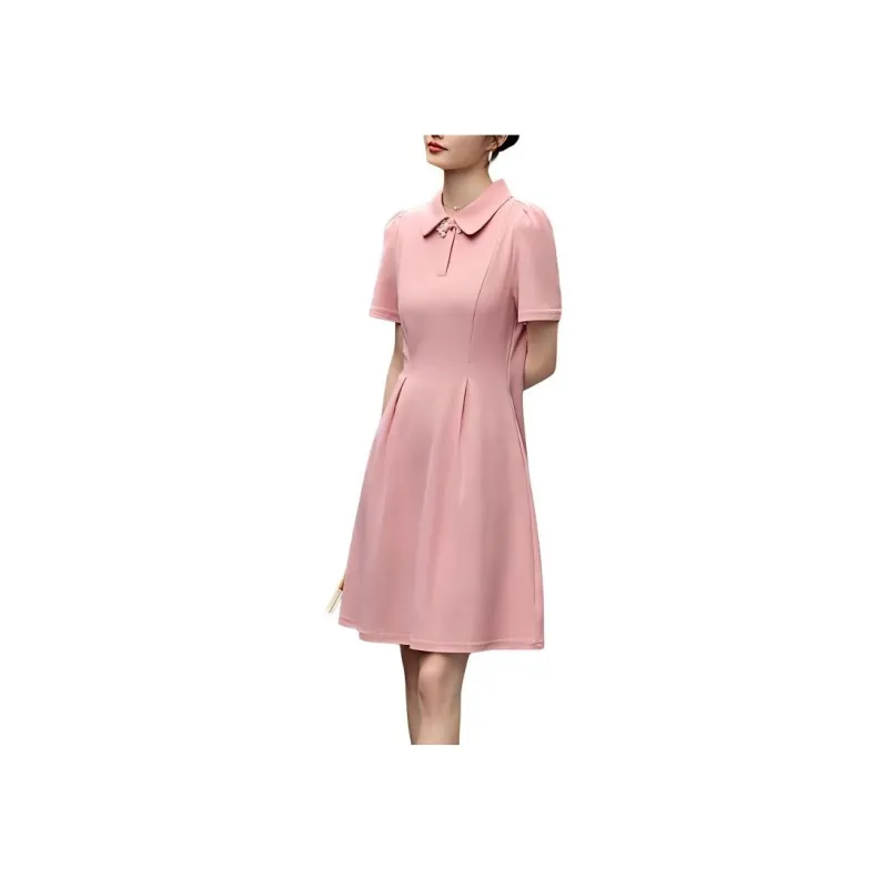 XWI SS24 Short Sleeved Dress Women's Light Pink-0