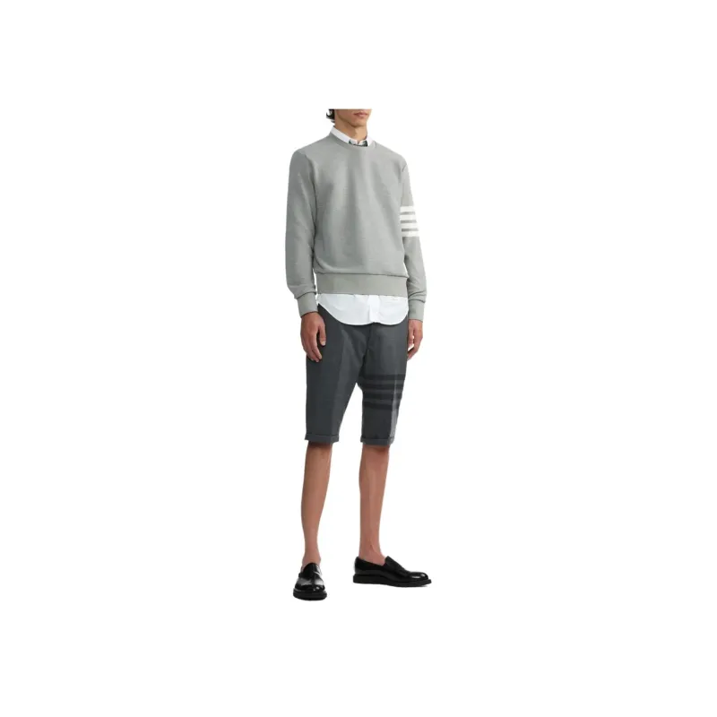 THOM BROWNE 4 Bar Wool blend Shorts-2
