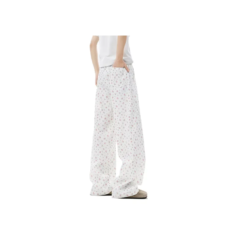 FORCEPULR Casual Pants Unisex White-5