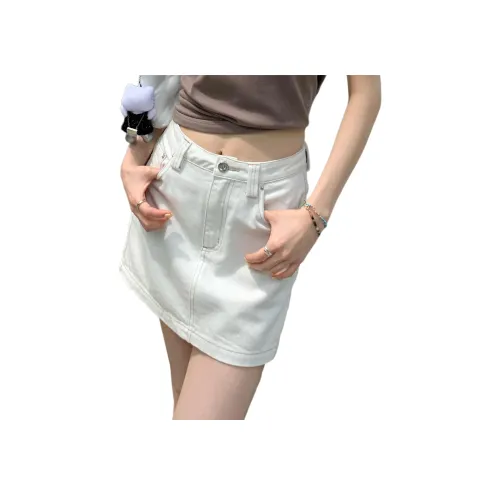 SUANNAIDEYICHU 여성 데님 숏 스커트