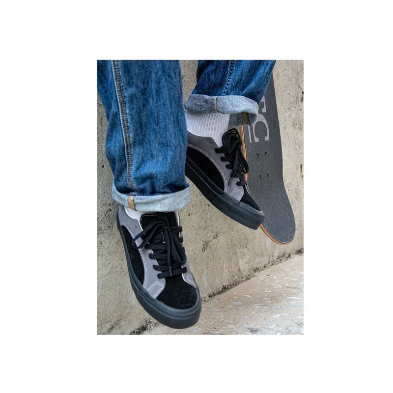WANSWER Slip Resistant Cushioning Abrasion Resistant Low Top Skateboard Shoes Unisex Phantom Gray-7