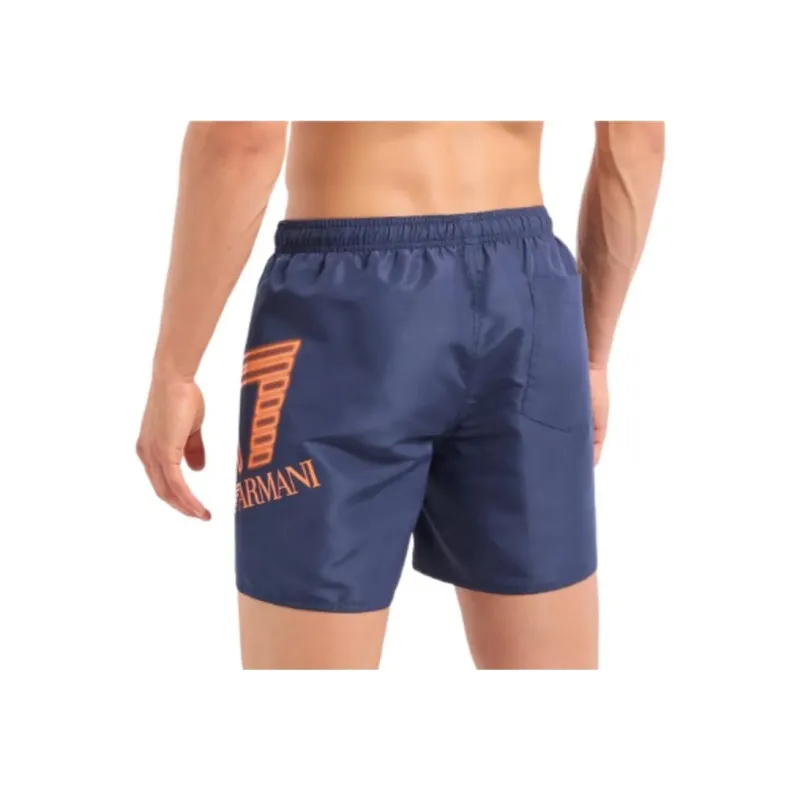 EMPORIO ARMANI EA7 SS24 Beach Shorts Men's Marine Blue-2
