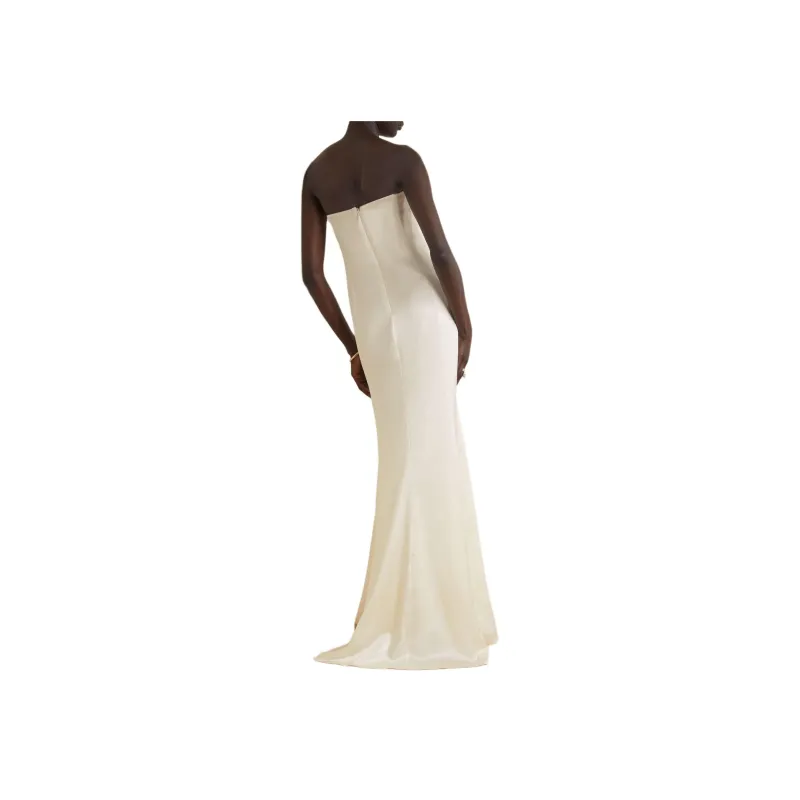 SAINT LAURENT FW22 Sleeveless Dress Women's White-3