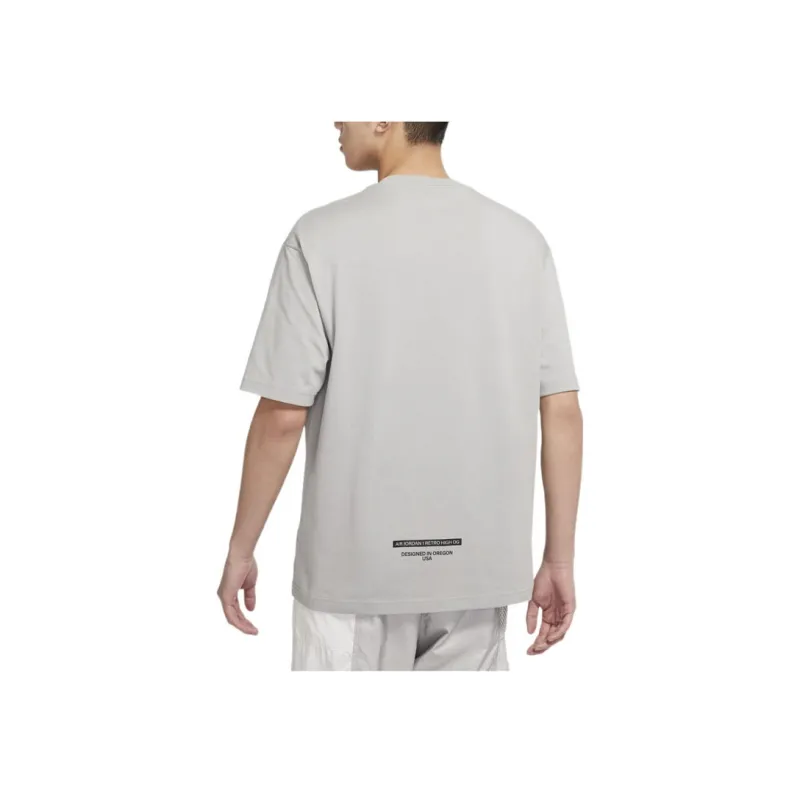 Jordan T Shirts Men Gray-4