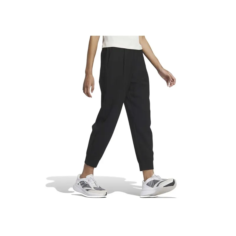 Adidas Knitted Sports Pants Women's Black-2