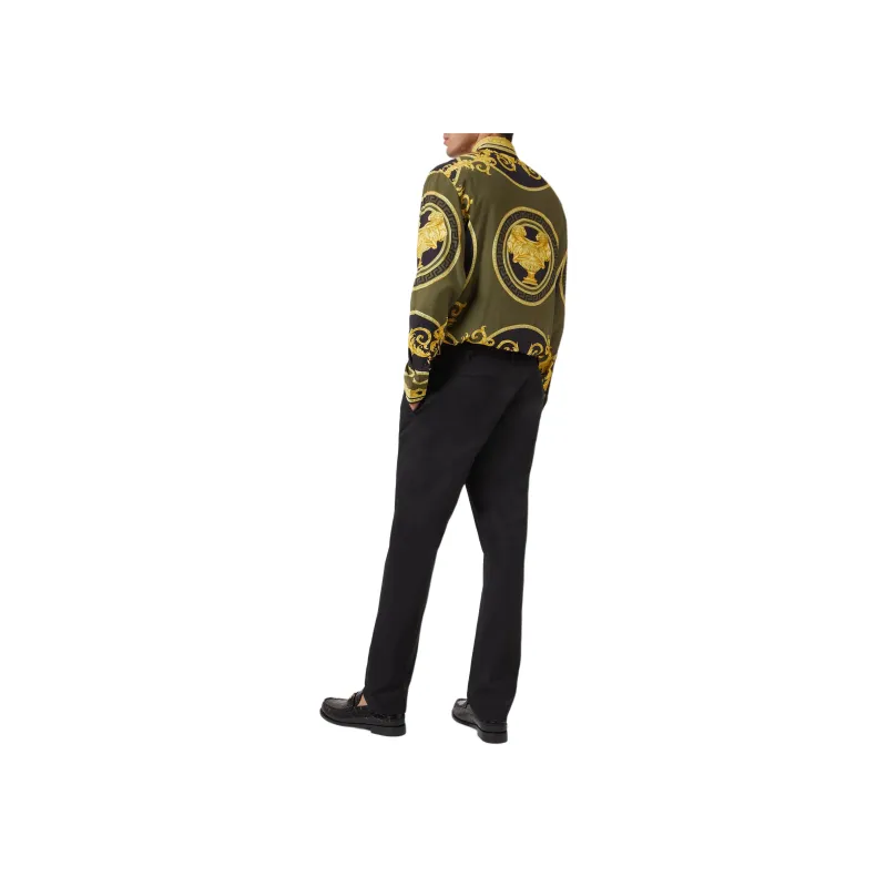VERSACE Barocco Printed Button Up Shirt-5