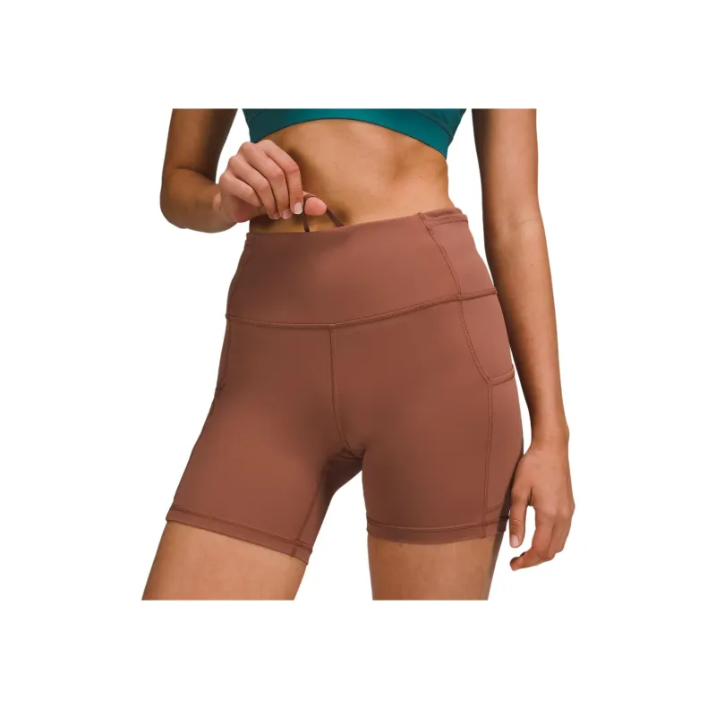 Lululemon Fast And Free Sports Shorts Women's Bronze Umber-3