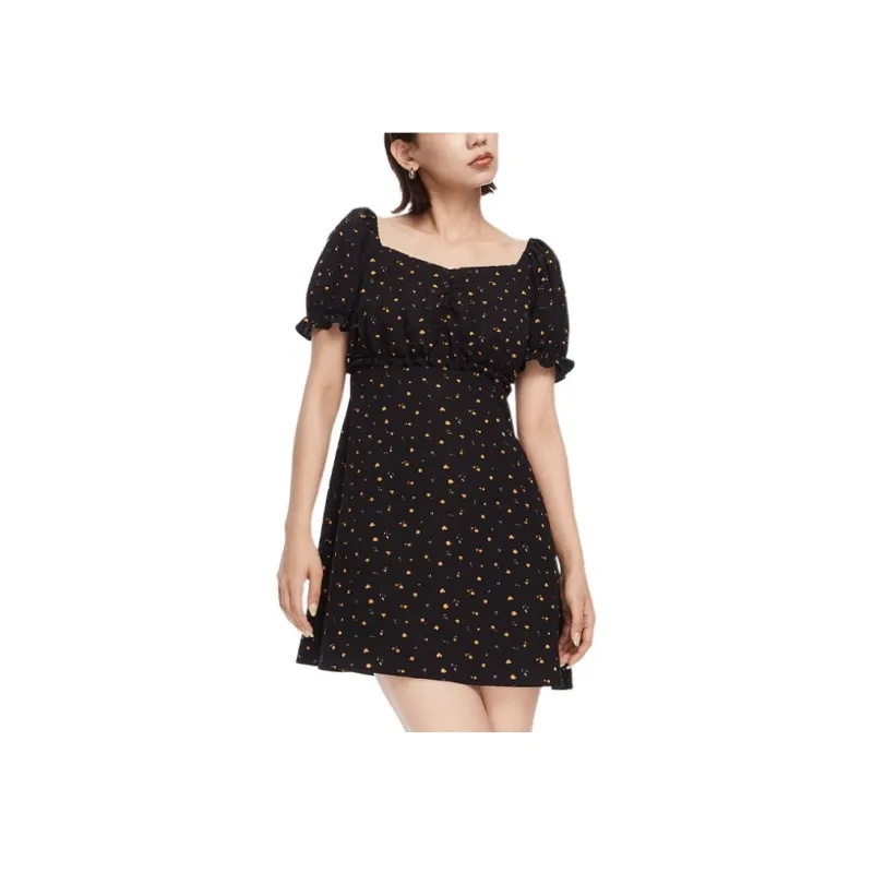 MOUSSY Short Sleeved Dresses Women's-4