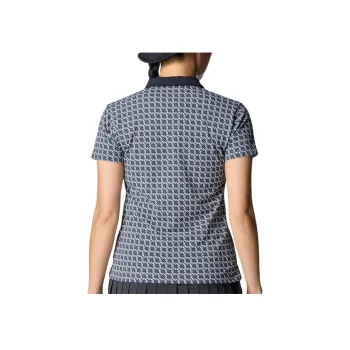 Under Armour ArmorDry Monogram Check Polo Shirt Women's Castle Stone/White 025