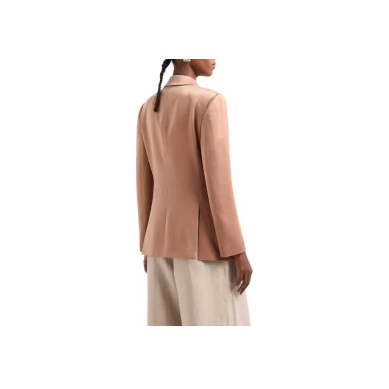 Emporio Armani Double breasted Jacket In Viscose And Cupro-1