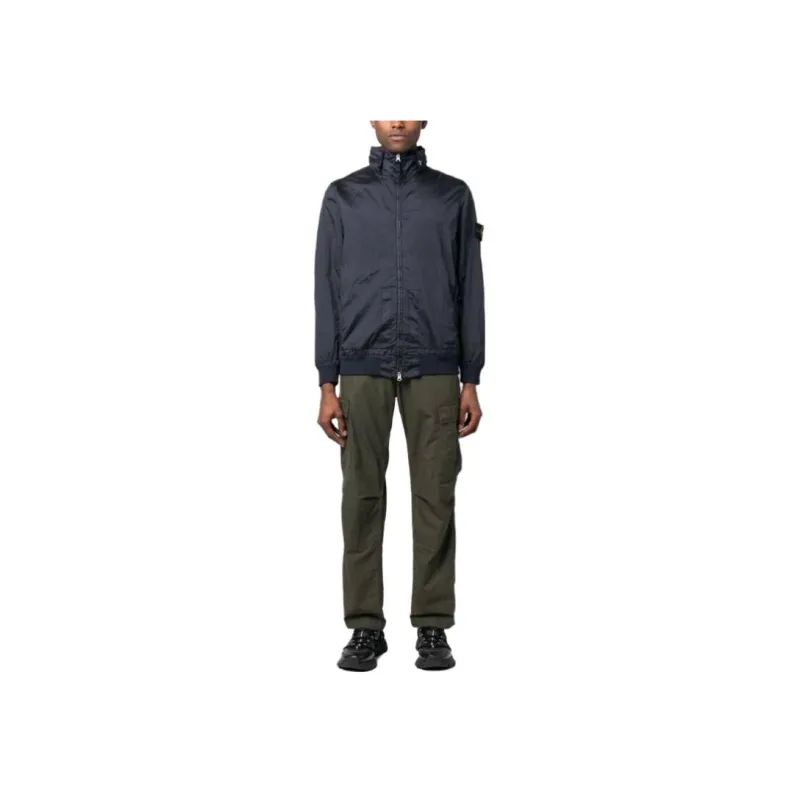 STONE ISLAND Compass logo Zip up Windbreaker-1