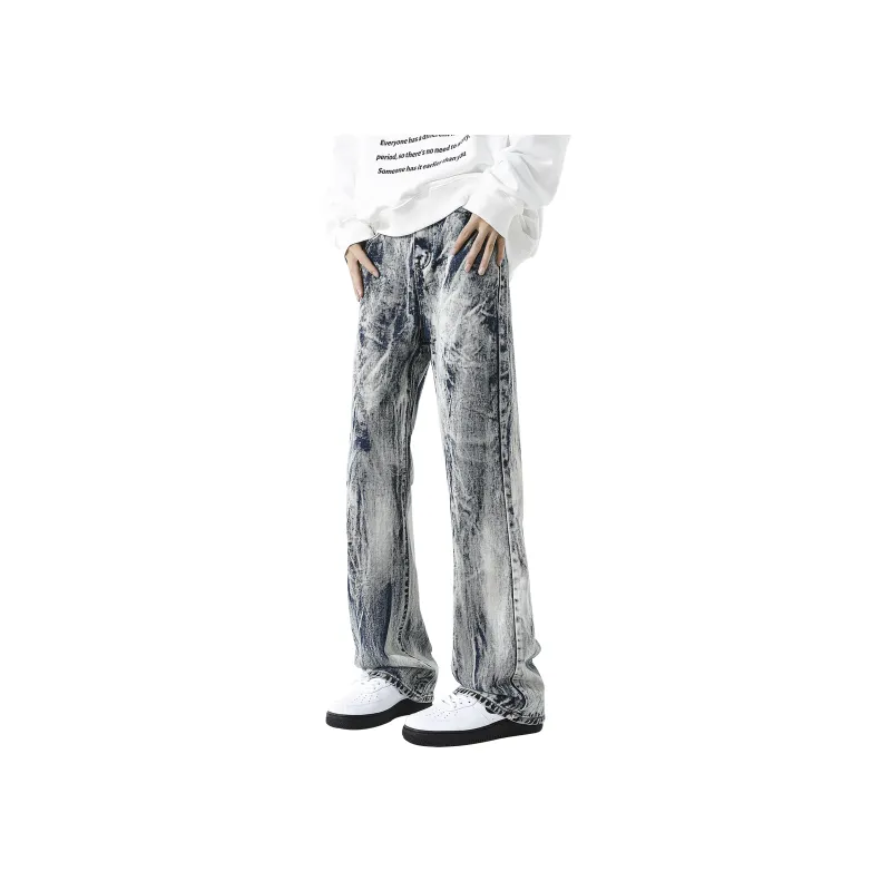 FORCEREPUBLIK Jeans Unisex Gray White-5