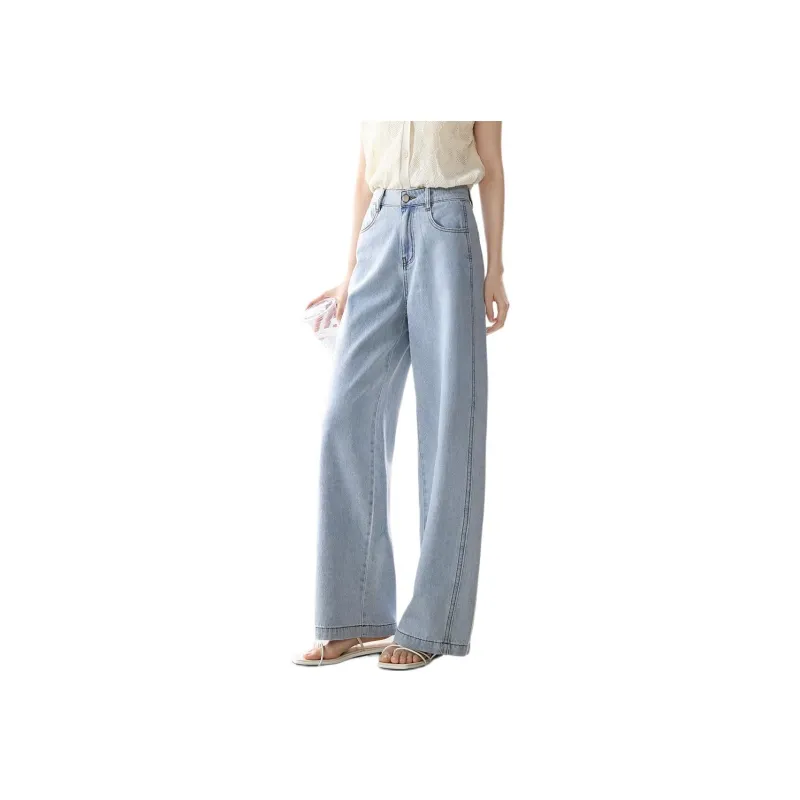 Mo Han Yi Mei Jeans Women's Air Blue-5