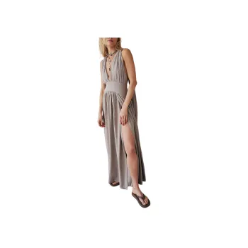 FREE PEOPLE Selena Maxi Sleeveless Dress Women's Rock Ridge