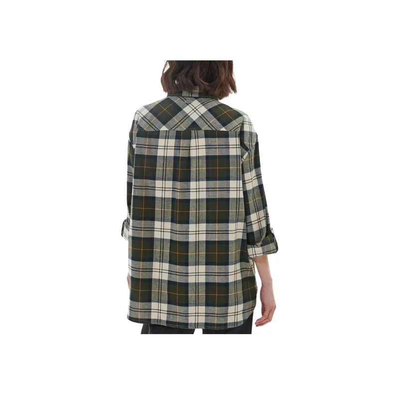BARBOUR Barbour Elishaw Relaxed Shirt Shirt Women's Green-2