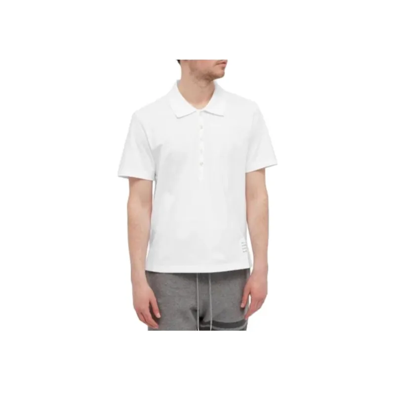THOM BROWNE Back stripe Polo Shirt-3