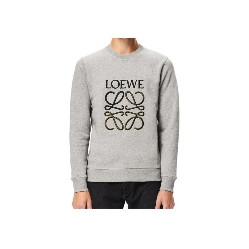 LOEWE Anagram Embroidered Sweatshirt-2