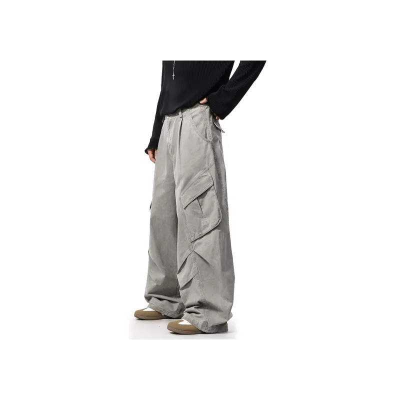 GTRG Casual Pants Unisex Smoke Gray-6