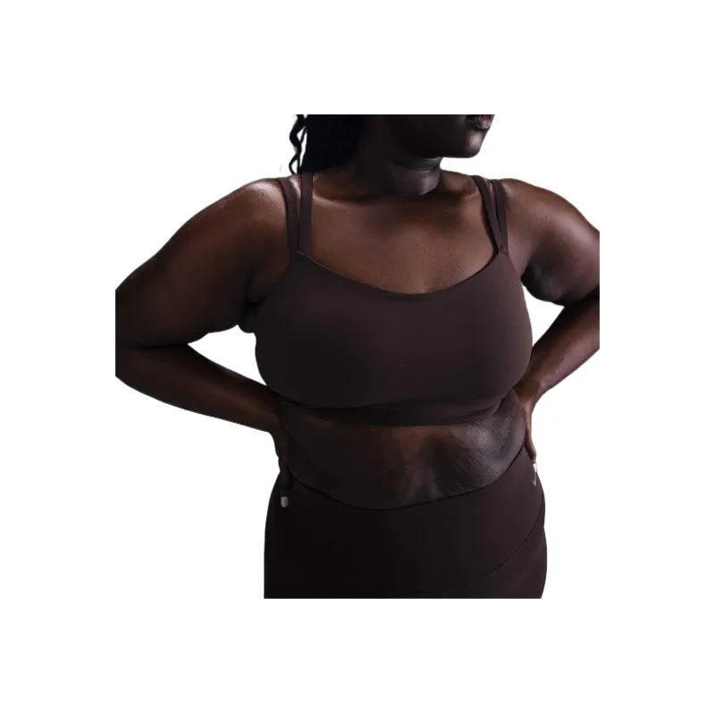 Nike ZenvyDri Fit Strappy Sports Underwear Women's Brown-0