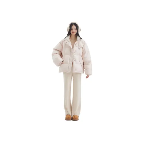 DEAR DEER PUFF 라이트 핑크 여성 다운 재킷