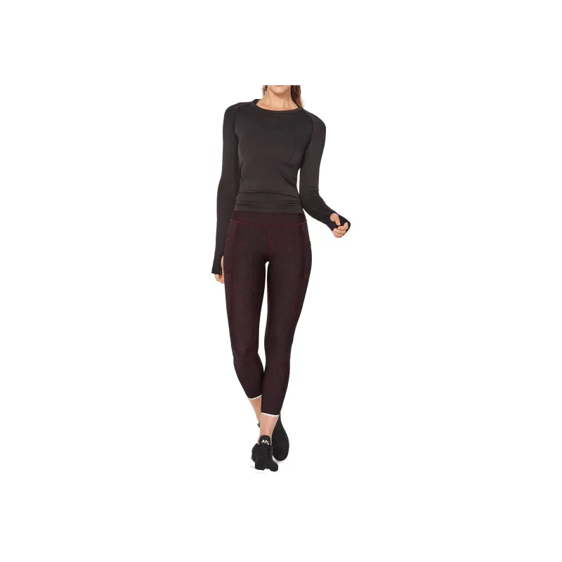 Lululemon Tight Stuff Athletic Trousers Women's Red Black-0