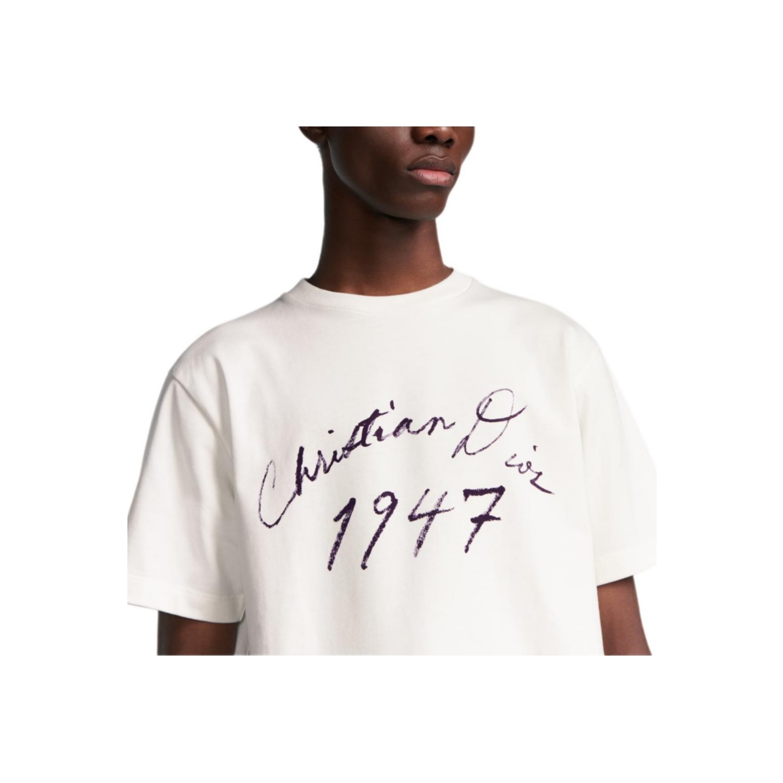 【シンプルで上質♪】DIOR★ Tシャツ Dior 1947 刺繍 DIOR 1947 Crewneck Short-Sleeved T-Shirt - POIZON