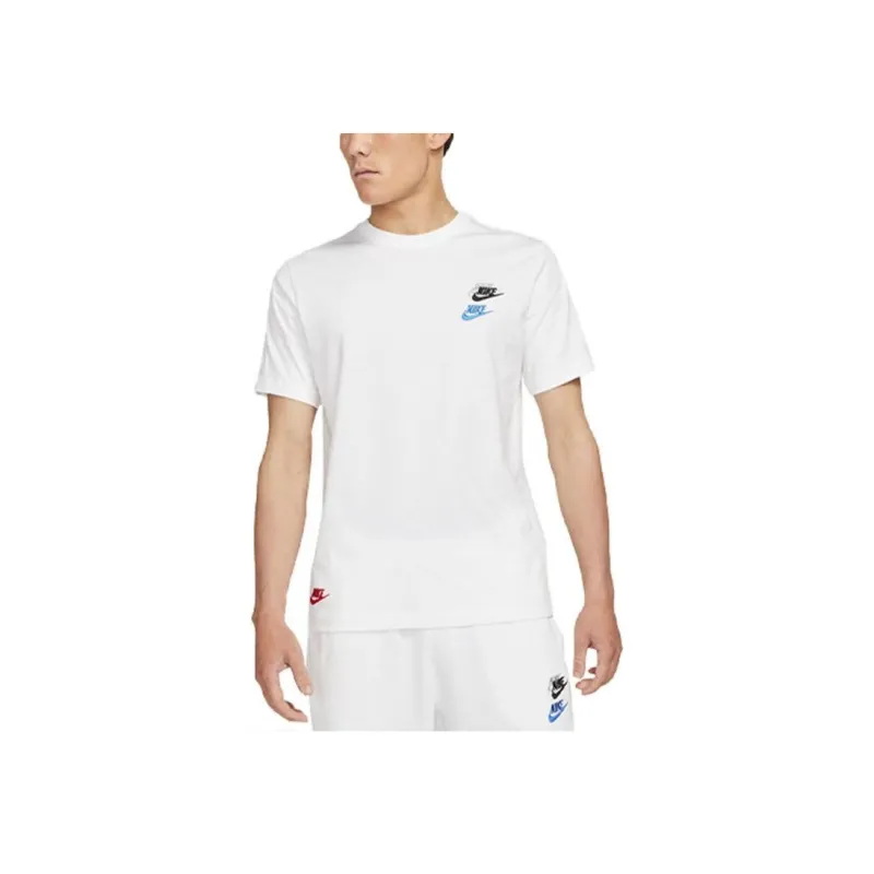 Nike T Shirts Men White-2