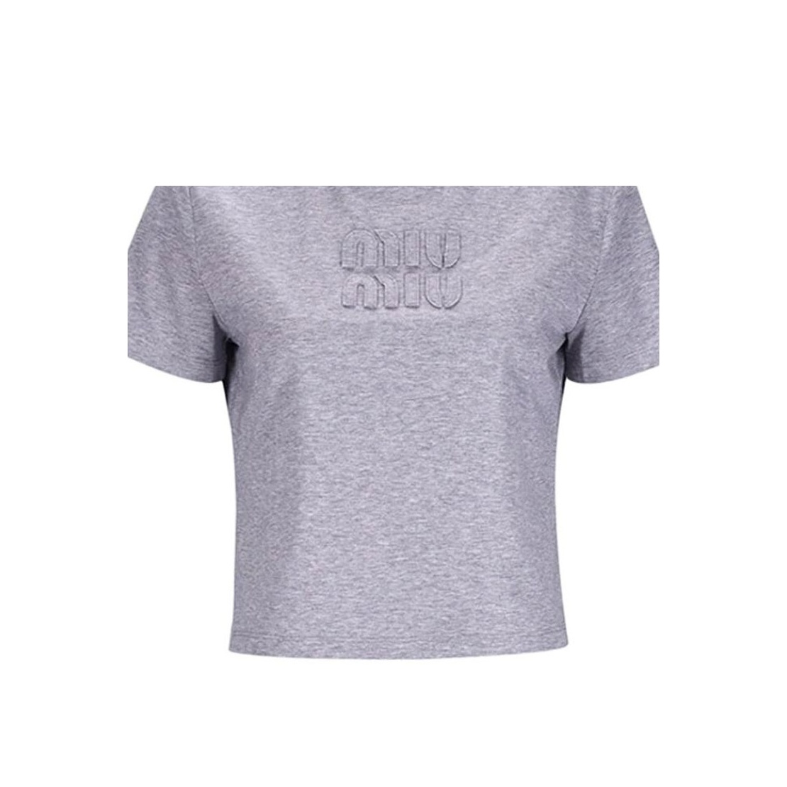 MIU MIU T-Shirts Women's Gray XS - POIZON