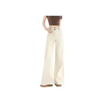 FAWENXIANGZI Jeans Women's Ecru