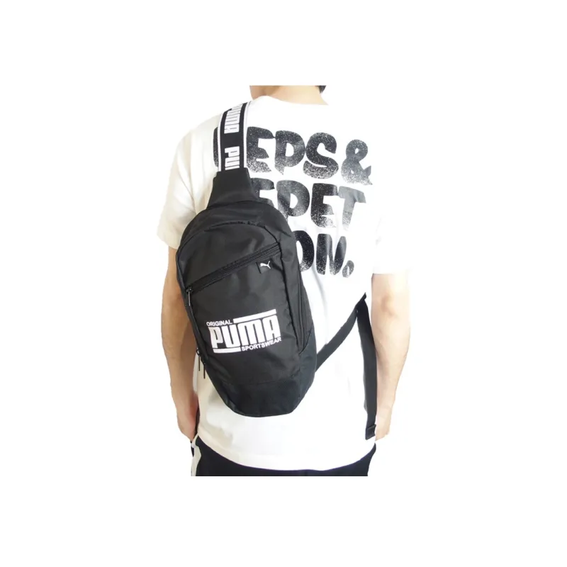 PUMA Fabric Shoulder Bag Crossbody Bag Regular Unisex Black-5