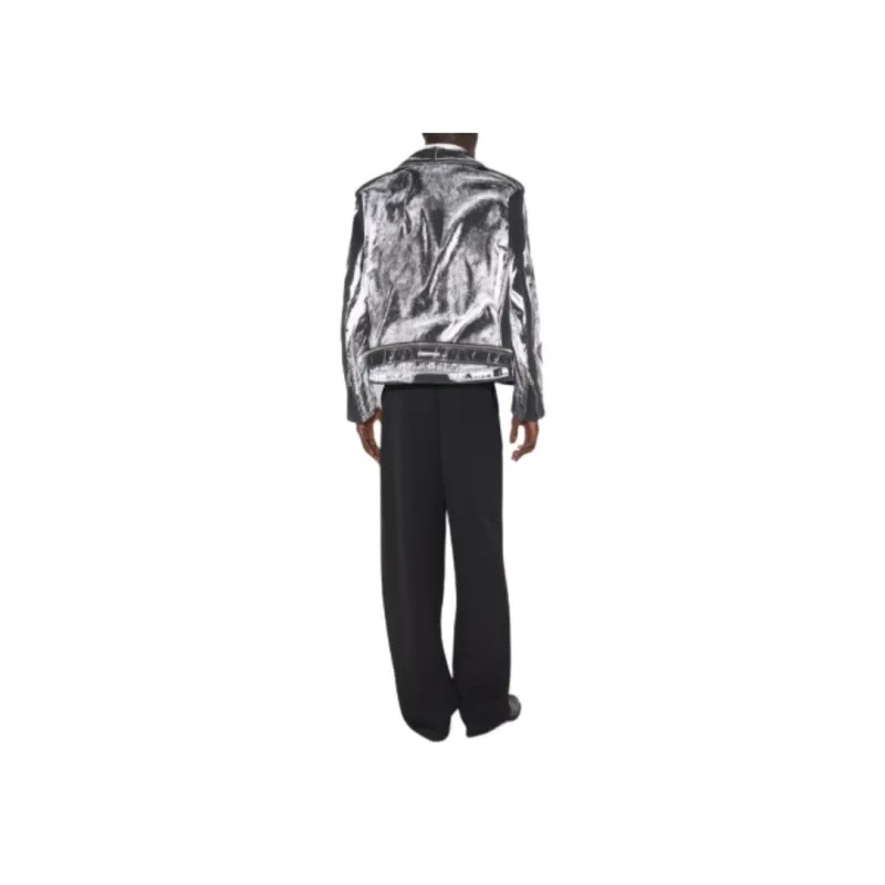 Jean Paul Gaultier Trompe L'Oeil Perfecto Jacket 'Black/White'-3