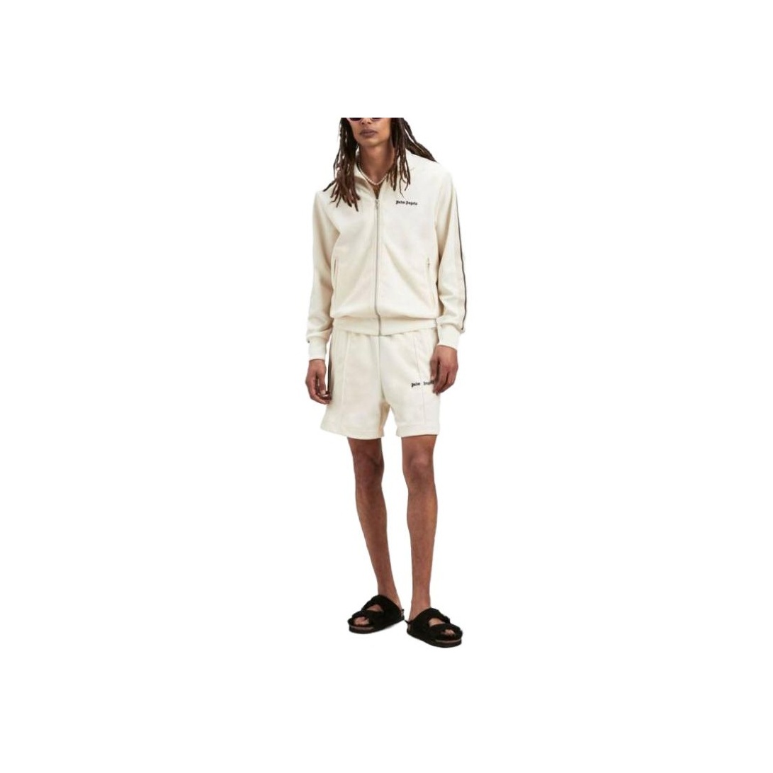 【関税＆送料込み】Palm Angels 'Paxlatime News' White Cotto PALM ANGELS New Classic Track Jacket XL - POIZON
