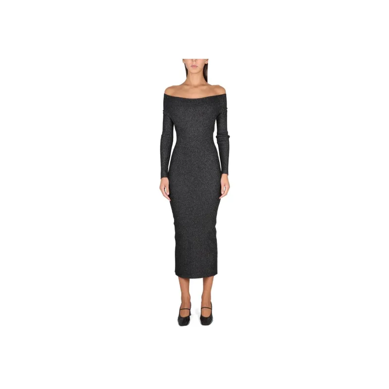 KHAITE Over The Shoulder Slim Fit Dress-1
