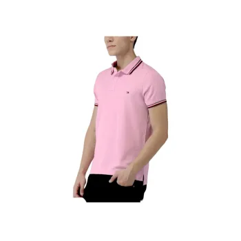 Tommy Hilfiger SS24 Polo Shirt Men's Pink