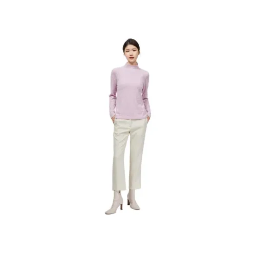 MIHUANG 라일락 여성 캐시미어 스웨터