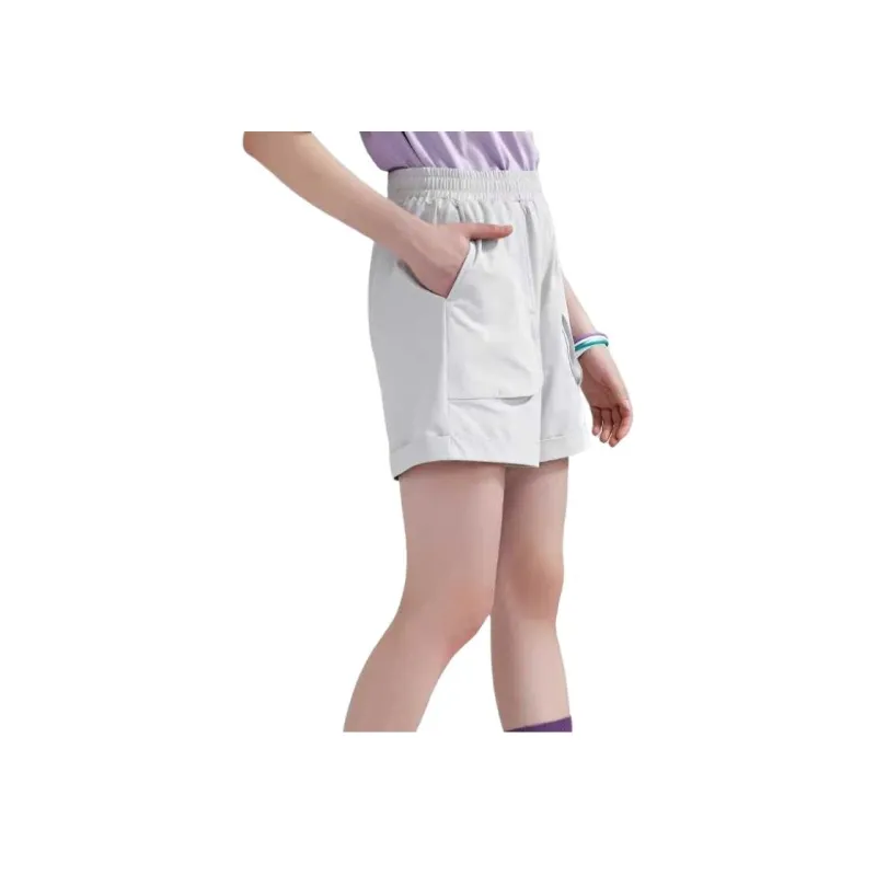 Kappa SS21 Casual Shorts Women's Noble Gray White-2