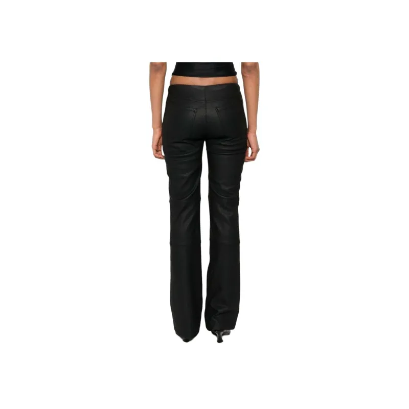 Misbhv Matte Faux Leather Moto Trousers-2