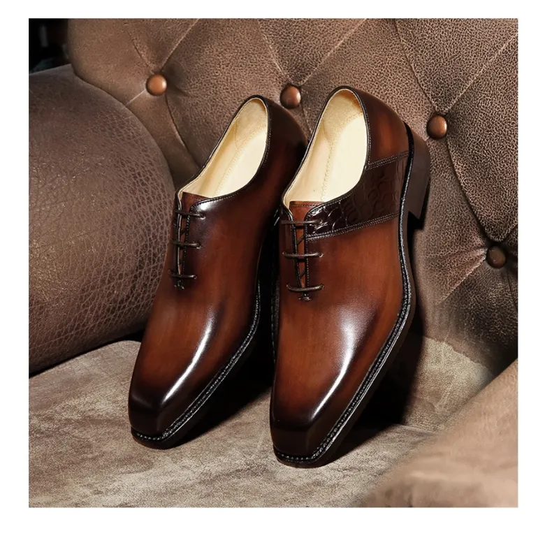 PALMPOLO Dress Shoes Men's Light Brown-5