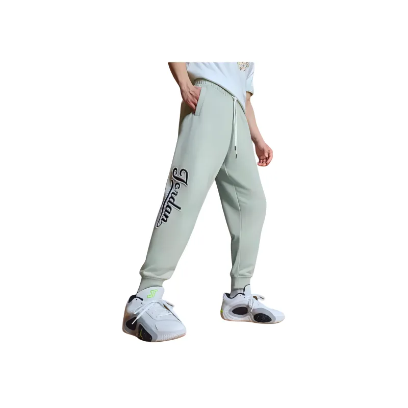 Jordan Flight MVP Knitted Sports Pants Men's Aqua Blue-4