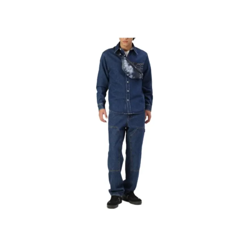 COACH Shirts Men Blue-1