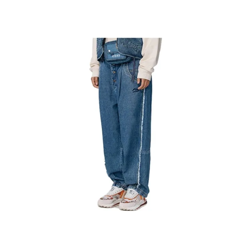 LiNing Jeans Men Blue-2