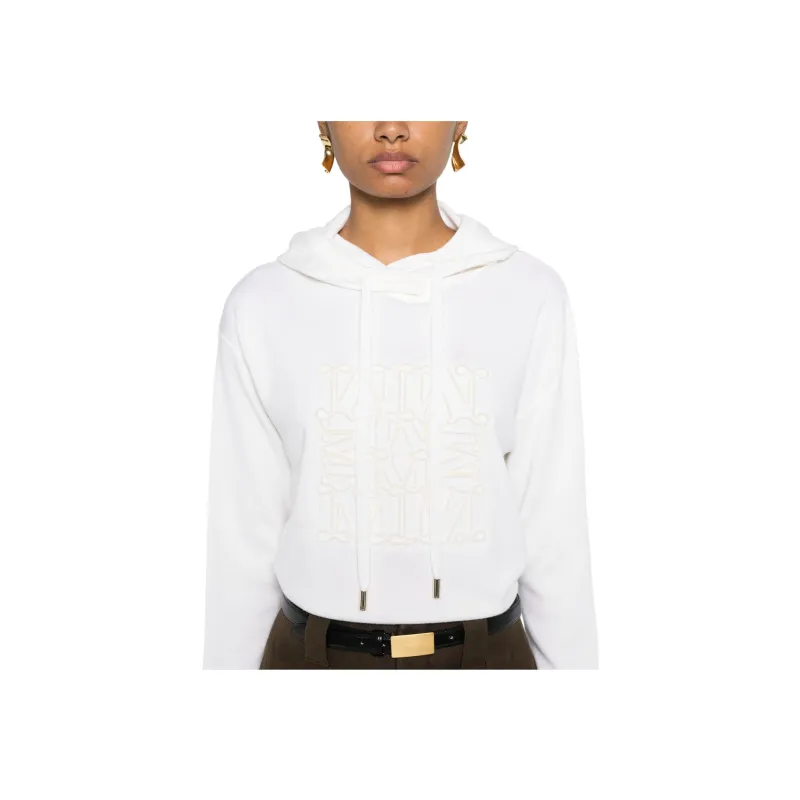 'S MAX MARA Logo embossed Hoodie-3