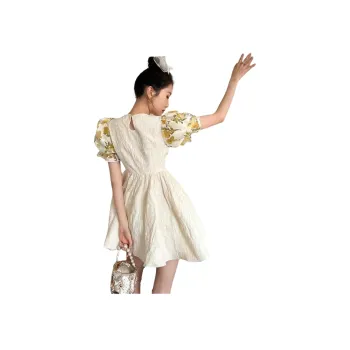 KEAB Short-Sleeved Dresses Women's Yellow Cream