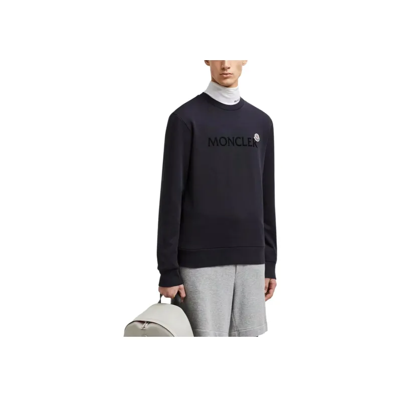 Moncler Logo Patch Crewneck Sweatshirt-4