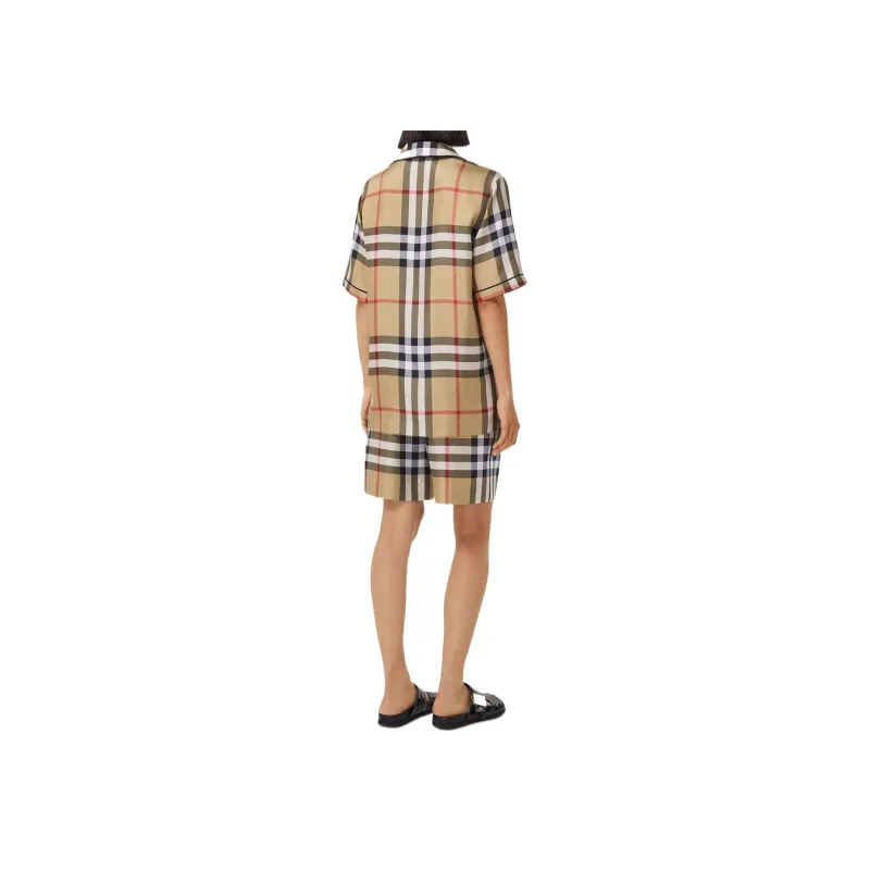 Burberry Check detail Shorts-2