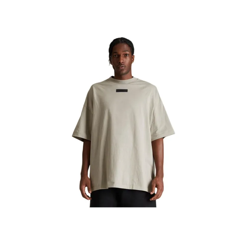 Fear Of God Essentials Tab Crewneck Tee 'SEAL'-4