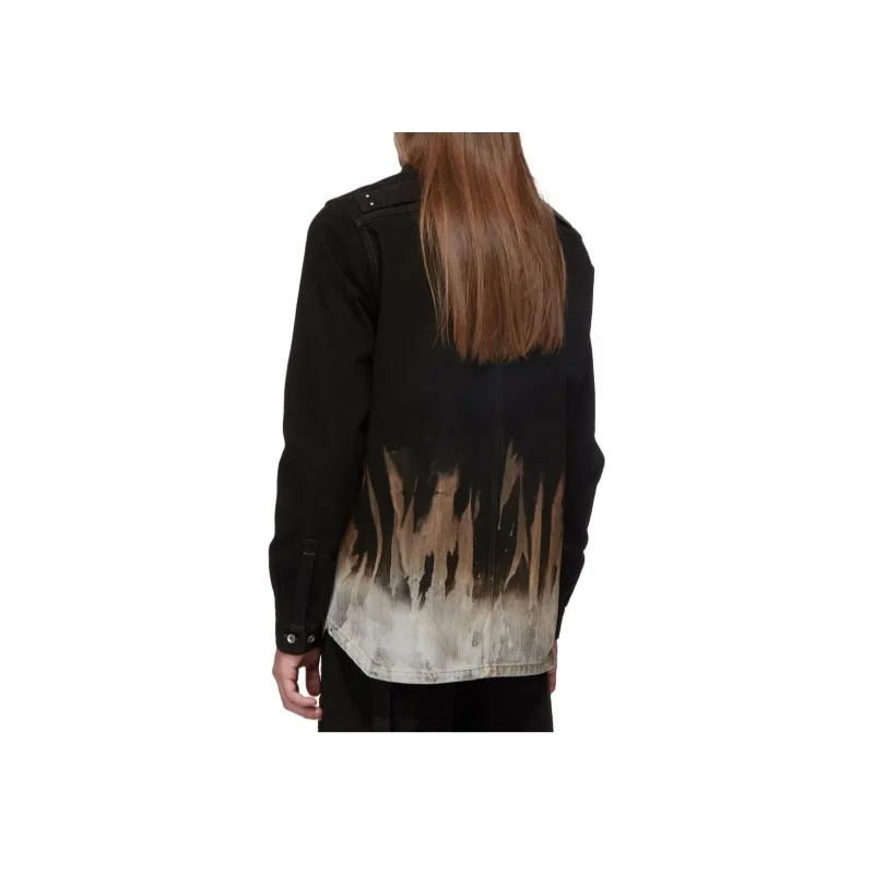 Rick Owens DRKSHDW Tie Dyed Denim Jacket-1