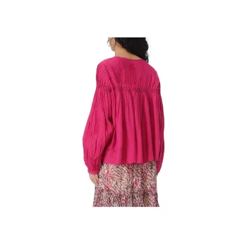 ISABEL MARANT ETOILE Pleat Detailed Buttoned Blouse