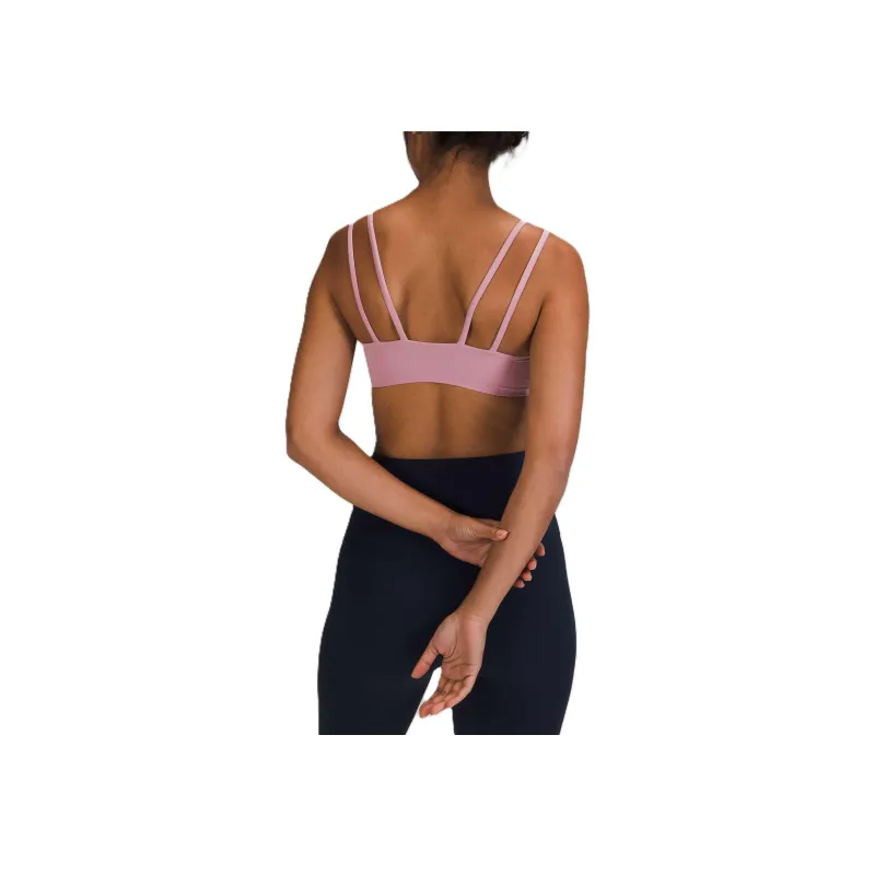 Lululemon Like A Cloud Sports Underwear Women's Pink Gray Brown-1